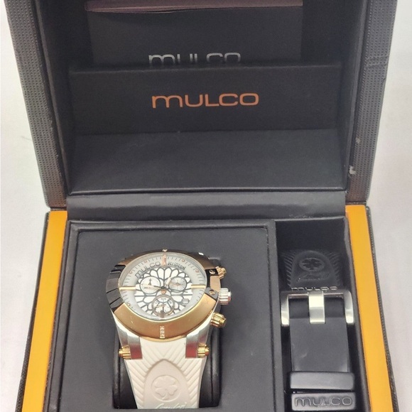 MULCO Women's MW5-3069-015 Kripton Snap Analog Display Swiss Quartz Black Watch - Picture 5 of 11